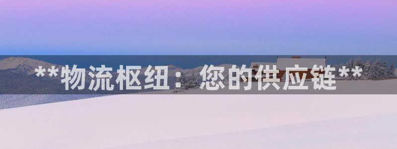 28圈注册登录：**物流枢纽：您的供